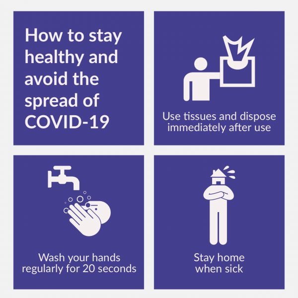 How to stay healthy and avoid the spread of COVID-19⁠