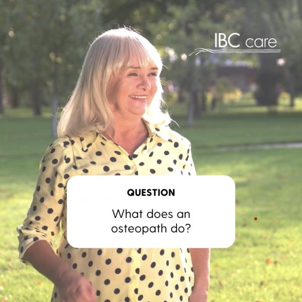 What does an osteopath do?