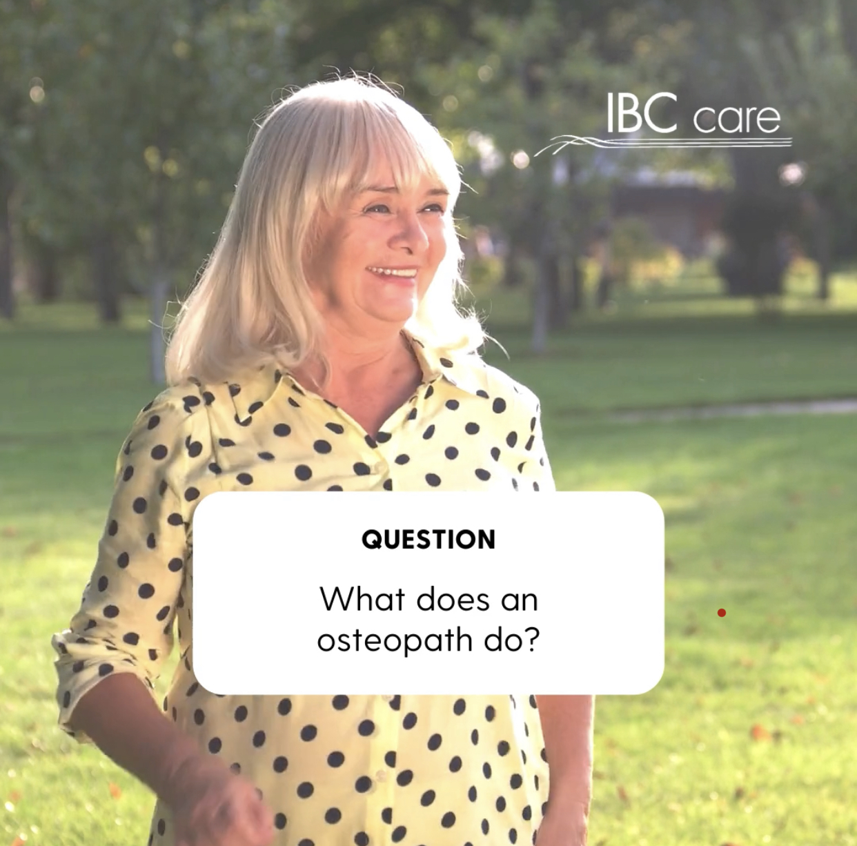 What does an osteopath do?