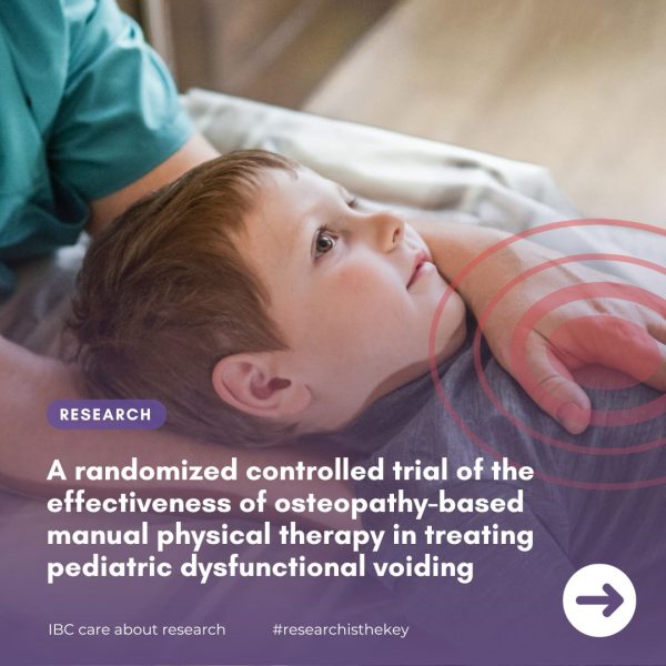 Research: A randomized controlled trial of the effectiveness of osteopathy-based manual physical therapy in treating pediatric dysfunctional voiding