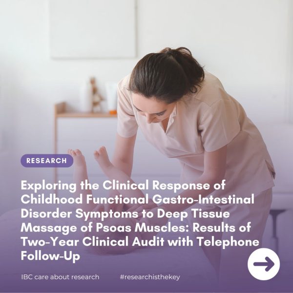 Research: Exploring the Clinical Response of Childhood Functional Gastro-Intestinal Disorder Symptoms to Deep Tissue Massage of Psoas Muscles: Results of Two-Year Clinical Audit with Telephone Follow-Up